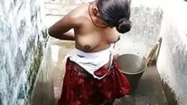 Indian Desi girl in the bathroom fully naked, Hidden camera recording