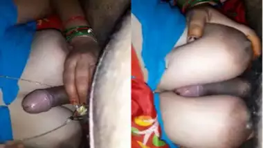 Hot Desi XXX amateur model takes sex instrument between her boobs