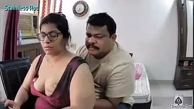 Gujju busty aunty having bathroom sex captured via hubbys mobile camera