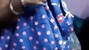 very shy indian aunty stripping infront of...