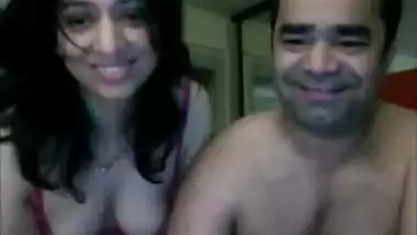 indian couple on webcam