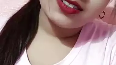Big boobs cute girlfriend nude on video call MMS