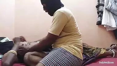 Masked Desi in blue bra energetically rides dick after XXX sucking