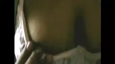 Tamil Aunty Round Boobs exposed and fondled