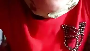 naughty madam Giving Deepthroat Blowjob & Getting Boobs Pressed by Hubby
