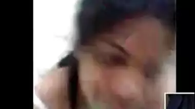 telugu girl showing her boobs and fingering video call