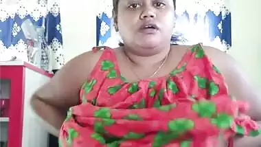 BBW Bengali housewife showing her super big boobs