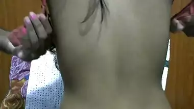 Indian Girl Changing Bra