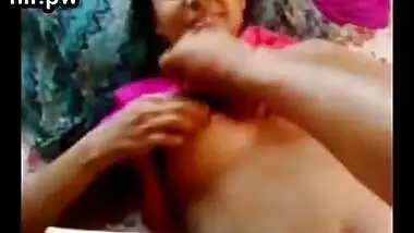 Sexy Village Wife Getting Call From Hubby During Boobs Massage