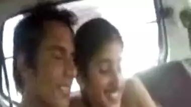 Romance With Nude Desi Girl In Car