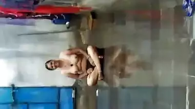 Topless Indian woman doesn't mind acting on camera like a porn performer