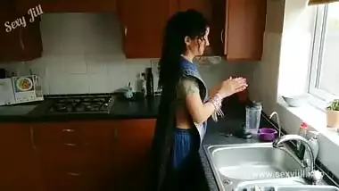 Blue saree daughter blackmailed forced to strip, groped, molested and fucked by old grand father desi chudai bollywood hindi sex video POV Indian