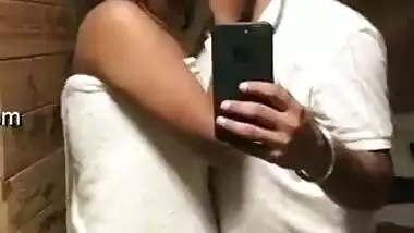 Sexy Punjabi Wife Kissing Husband In Bathroom Without Clothes
