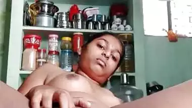 Clean shaved pussy show by horny Indian bitch