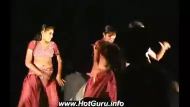 Telugu Hot Girls Night stage dance 4
