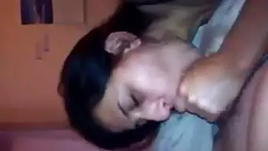Indian hot girlfriend blowjob and cim