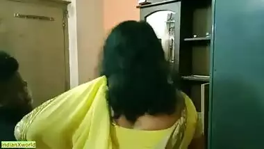 Indian Bengali boy getting scared to fuck two milf bhabhi !! Best erotic threesome sex