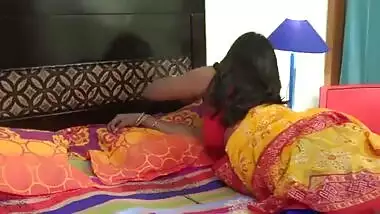 Mom in saree having hot sex with son