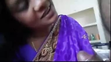 Desi unsatisfied auntie’s saree & blouse removed