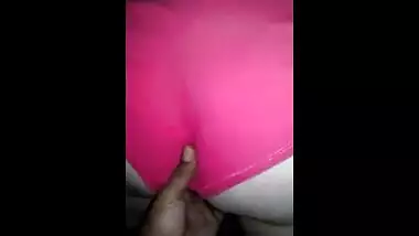 Red panty girl’s hidden cam sex video