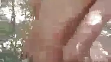 Desi Village Randi getting fucked by young college guy in jungle