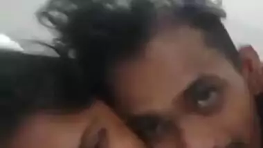 MMS video where Desi girl blows mustached boyfriend's XXX finger