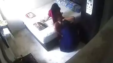 College Girls Having Fun in Hostel CCTV Cam Record