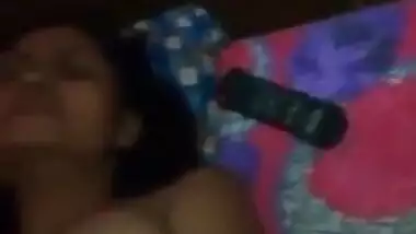 Pressing amazing cute Indian girl big boobs