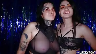 Kinky Lydia Black Brings Tatted Big Tit Slut To Watch Get Fucked