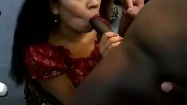 Curious Indian Girl Is Putting Some Slobber On It