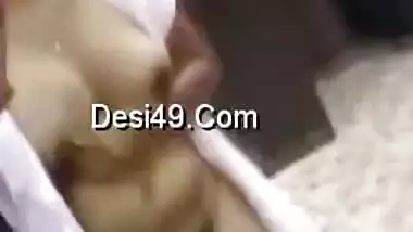 Desi model shakes her XXX natural twins and masturbates hairy cunt
