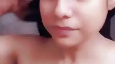 Rich desi girl nude bath under shower in bathroom