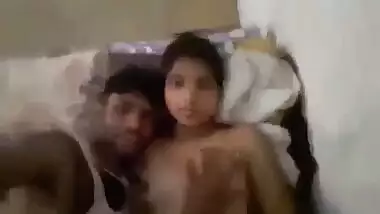 Desi naked girl enjoying lover’s long penis