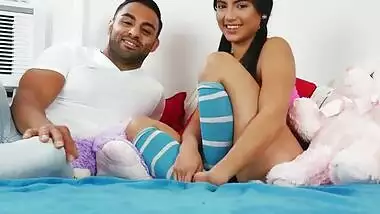 Teen Michelle Martinez Blows Boyfriend With Big Cock