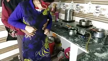 Step sister fucked in the kitchen, when she's cooking.