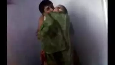 Quick pussy banging from behind with Bihari maid