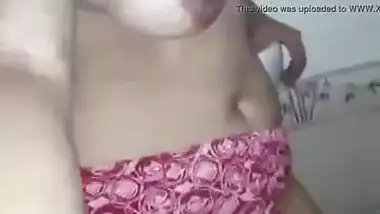 Cumming On Sexy Boobs Of Desi Woman