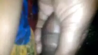 Indian Busty Wife doing handjob before fuck her Partner