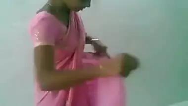 Cute Indian Desi Girl In Pink Saree Sucking And Fucking