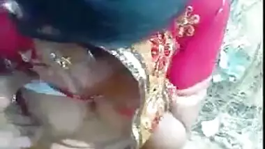 Beautiful Indian shy girl showing cute boobs and honey pussy at outdoor