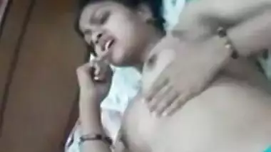 seductive desi girlfriend touching her hot curvy body