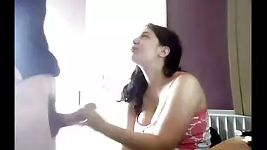 Brazilian couple online oral stimulation