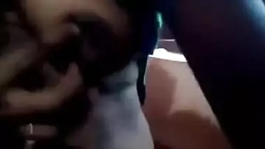 Horny Bhabi pressing Own Boobs