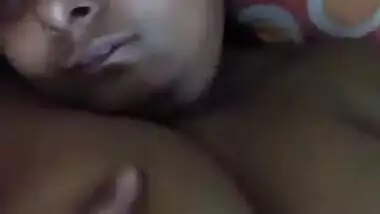 Teacher aunty self fondling boobs video