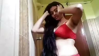 Showering Indian striptease...