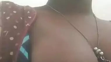 South Indian wife pinching her nipples on cam