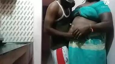 Tamil Wife Kitchen Sex Night Time Standing Position Sex