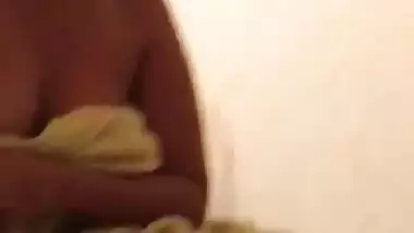 Desi girl with lover in hotel room
