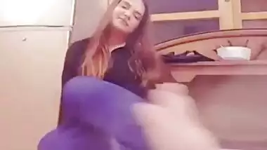 Sexy pussy fingering selfie video for her secret lover