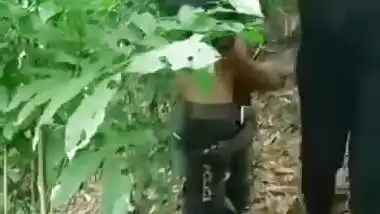 Desi Village Girl Fucking With Young Boy In jungle